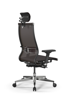 Кресло для руководителя Метта SynchroSit 10 L2-107D - TV /Km00/Nb00/D04P/H3mL-3D(M24.B22.G18.W03) (Коричневый)