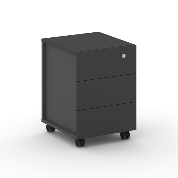 Тумба мобильная Cross CRF.TM-1 (420x460x587) (Черный F-Базальт UM)