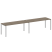 Рабочая станция на 2 раб.места Metal System Style БП.СМ-2.5 3600x720x750 (Дуб Наварра/Серый металл)