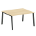 Стол для переговоров (1 столешница) на А-образном м/к Metal System Style БА.ПРГ-1.3 1400x1235x750 (Дуб наварра/Серый металл)