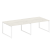 Переговорный стол 2 столешницы Metal System Style БО.ПРГ-2.3 2800x1235x750 (Дуб Наварра/Серый металл)