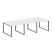 Переговорный стол 3 столешницы Metal System Style БО.ПРГ-3.1 3000x1235x750 (Дуб Наварра/Серый металл)