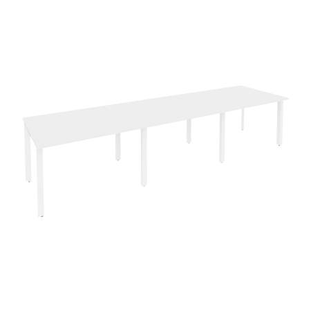 Стол переговорный Onix O.MP-PRG-3.2 3540x980x750 (Белый Бриллиант/Белый Металл)