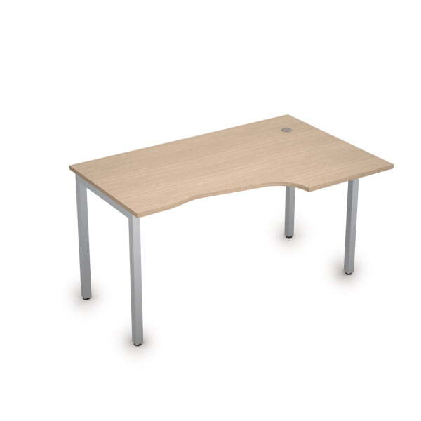 Стол письменный на металлокаркасе прав Стиль 2М.123 1400x900x750 (ДубСерый)
