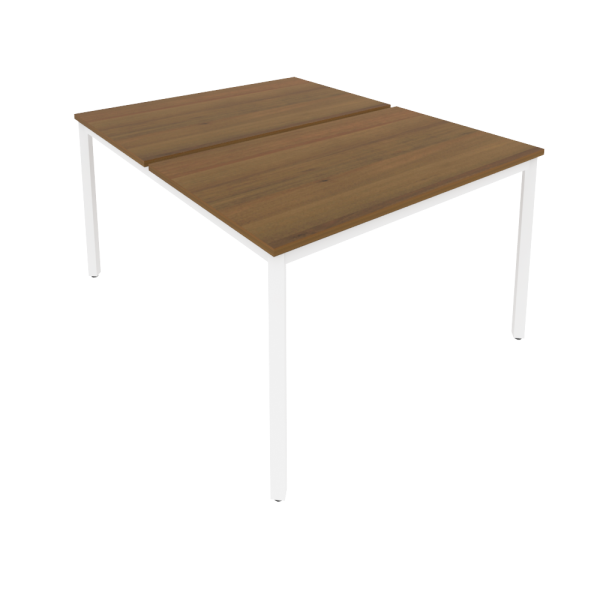 Рабочая станция на металлокаркасе Slim С.СП-4.3 1180x1475x750 (Орех/Белый металл)