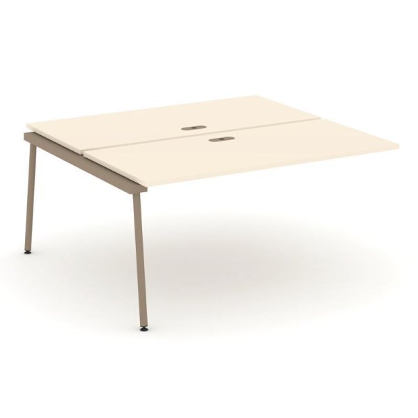 Двойной наборный элемент рабочей станциии ES.2.NRS-4-LK (1580х1500х750) (Сатин/Металл Латте)