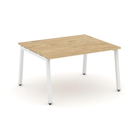 Стол переговорный SN-5A.SPRG-032.3 (1180х1180х750) (Тиквуд Светлый/Металл Белый)