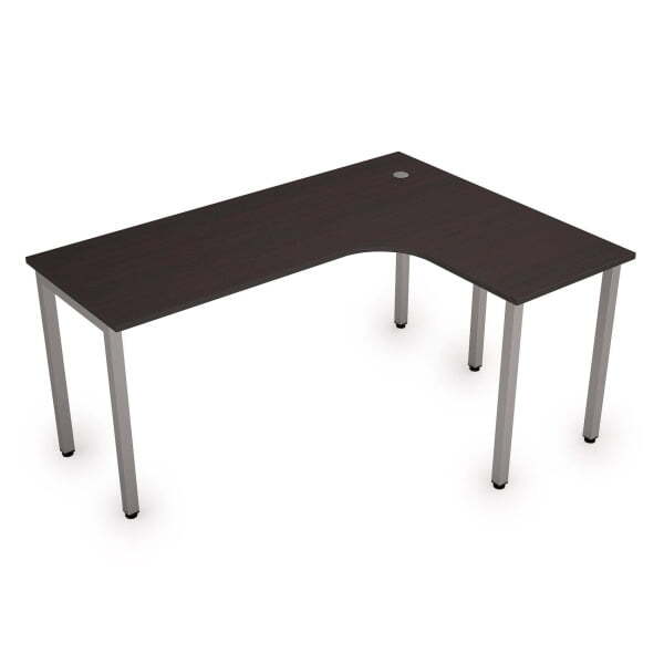 Стол письменный на металлокаркасе прав одиночная опора заказывается отдельно Стиль 2М.133 1600x1200x (ВенгеСерый)