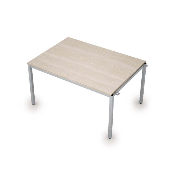 6МПН.003 Бенч-системы для переговорных столов, начальный модуль (1400x1000x750) (Шамони светлый/Алюминий матовый)