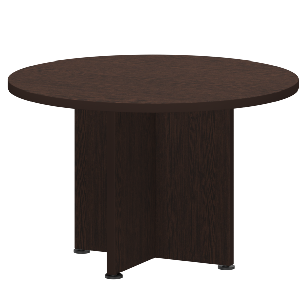 Стол для переговоров круглый Приоритет К-964 1200x1200x750 (Дуб венге)