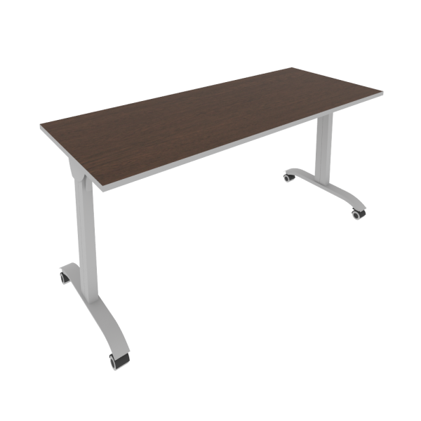 Стол складной мобильный Mobile system СМ-6 1600x650x757 (Венге Цаво-Титан/Серый металл)