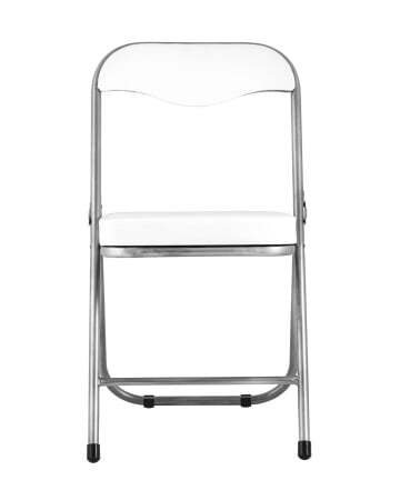 Стул складной ДЖОН металлик, белый (Стул складной Джон белый)