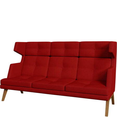 Диван офисный 3-х местный высокий Беверли (Диван 3-местный высокий bravo_v_19)