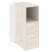 Тумба с подсветкой 5 ящиков TIP-ON, проходная  средняя Onix O.R-TV-5TIP.S 436x767x1185 (Тиквуд Светлый)