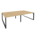 Рабочая станция на О-образном м/к Onix O.MO-D.RS-4.3.8 2760x1635x750 (Тиквуд Темный/Белый Металл)
