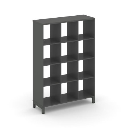 Каркас стеллажа 4 яруса SN.KS-430 (1121х400х1615) (Антрацит/Металл Антрацит)