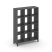 Каркас стеллажа 4 яруса SN.KS-430 (1121х400х1615) (Антрацит/Тиквуд Светлый/Металл Антрацит)