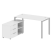 Рабочая станция с опорной тумбой левая Metal System Style БП.РС-СТС-2.3 Л 1500x1520x750 (Дуб Наварра/Серый металл)