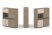 Тумба двойная + высокая надставка ES.NB.2V-33 (1500х410х1520) (Латте/Тиквуд Светлый)