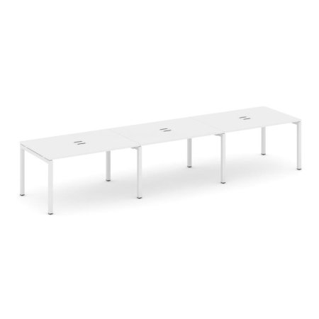 Стол переговорный SN-5P.SPRG-023 (4410х980х750) (Белый/Металл Белый)