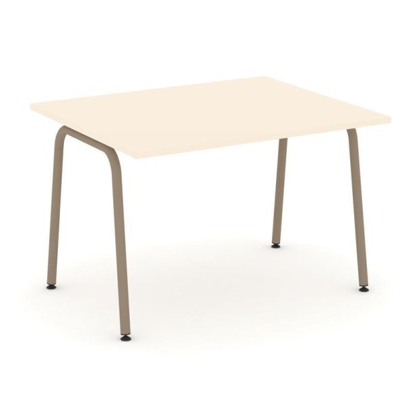 Стол переговорный ES.PRG-1.2-K (1180х980х750) (Сатин/Металл Латте)
