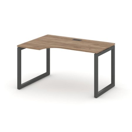 Стол рабочий эргономичный SN-5O.SPA-001(L) (1380х600/980х750) (Дуб Табак/Металл Антрацит)