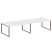 Переговорный стол 2 столешницы Metal System Style БО.ПРГ-2.5 3600x1235x750 (Дуб Наварра/Серый металл)