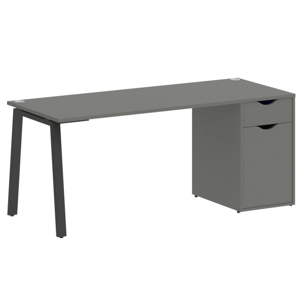 Стол письменный VR.SP-3-178.1.A 1780x720x750 (Металлик/Антрацит Металл)