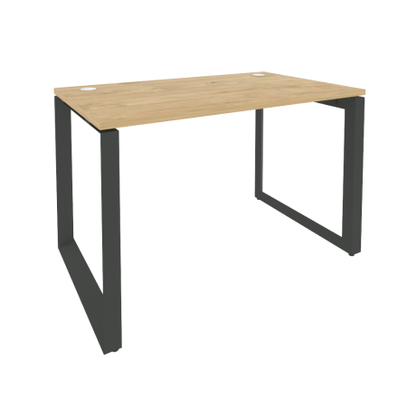 Стол рабочий на О-образном м/к Onix O.MO-SP-2.7 1180x720x750 (Тиквуд Светлый/Черный металл)