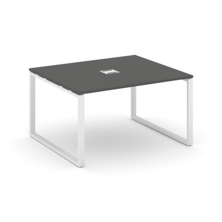 Стол переговорный SN-6O.SPRG-032 (1180х1180х750) (Антрацит/Металл Белый)