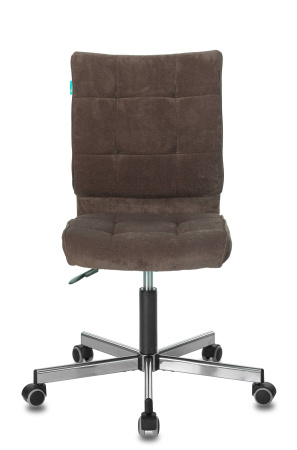 Кресло Бюрократ CH-330M/LT-10 без подлокотников темно-коричневый крестовина металл (Компьютерное кресло CH-330M темно-коричневый)