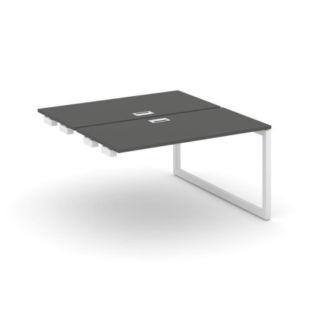 Стол-приставка к опорным элементам SN-5O.DPRS-014 (1580х1432х750) (Антрацит/Металл Белый)