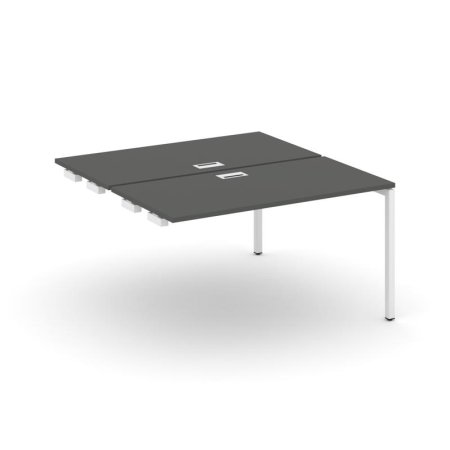 Стол-приставка к опорным элементам SN-4P.DPRS-014 (1580х1432х750) (Антрацит/Металл Белый)