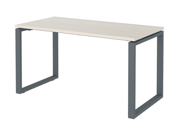Стол NTO 120x70 белое дерево/антрацит (Светлый/Антрацит)