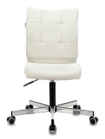 Кресло CH-330M молочный Velvet 20 крестов. металл хром (Молочный)