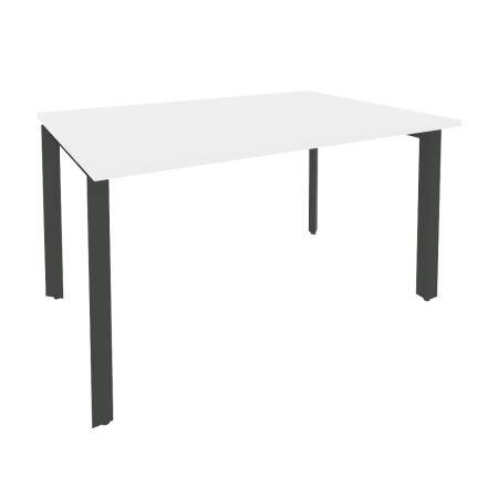 Стол переговорный Onix O.MP-PRG-1.3 1380x980x750 (Белый Бриллиант/Черный металл)