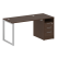 Рабочая станция Metal System Style БО.РС-СТП1.2 1612x750x750 (Дуб Наварра/Серый металл)