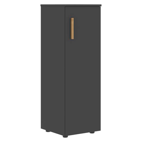 Шкаф колонка с глухой средней дверью Forta FMC 40.1 399x404x1197 (Черный графит)