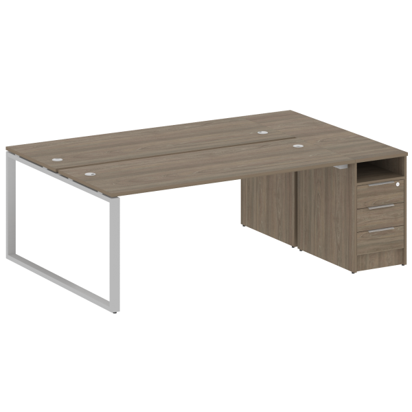 Рабочая станция Metal System Style БО.РС-СТП-2.5 2212x1475x750 (Вяз/Серый металл)