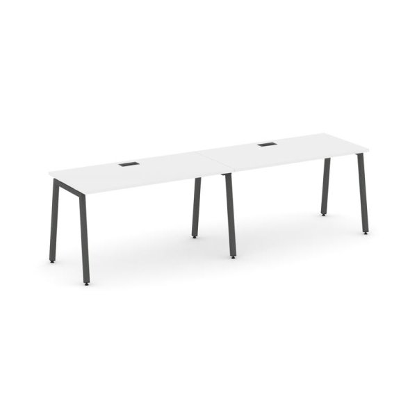 Рабочая станция 1 сторонняя SN-4A.ORS-021 (1960х800х750) (Белый/Металл Антрацит)
