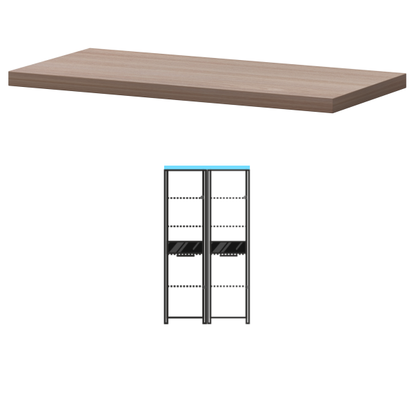 Топ Акцент КТ-71.38 934x441x38 (Темный шимо)