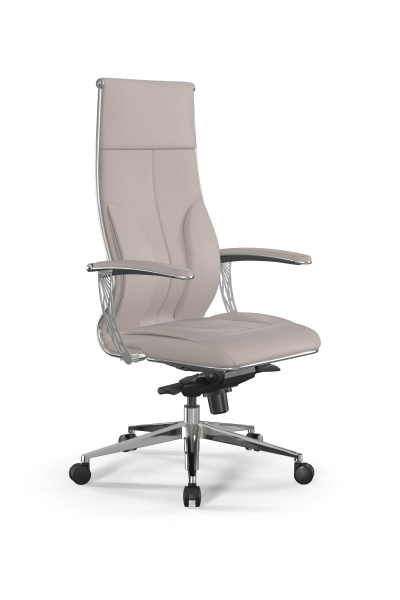 Кресло для руководителя Метта Samurai L1-11U - Infinity /Kc06/Wm06/U0mL-4c3(M06.B32.G11.W03) (Светло-бежевый)
