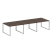 Переговорный стол 3 столешницы Metal System Style БО.ПРГ-3.2 3600x1235x750 (Дуб Наварра/Серый металл)