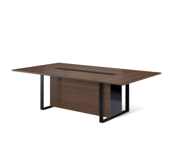 EXE Стол для переговоров L256 101 920 (Орех/Черный металл)