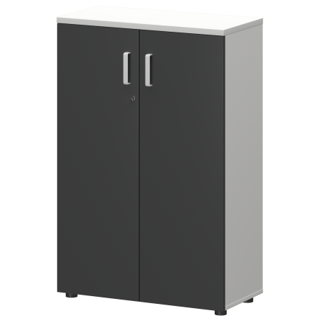 Шкаф Смарт СМШ-38Д Тип1 792x380x1214 (Белый/Графит)