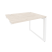 Стол-приставка на О-образном м/к к опорным элементам Onix O.MO-SPR-1.8 980x800x750 (Тиквуд Светлый/Белый Металл)