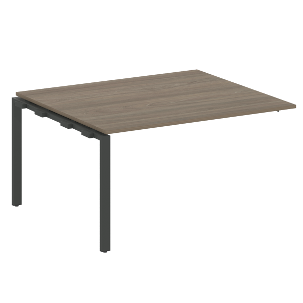 Проходной наборный элемент переговорного стола Metal System Style БП.ППРГ-3 1400x1235x750 (Вяз/Антрацит металл)