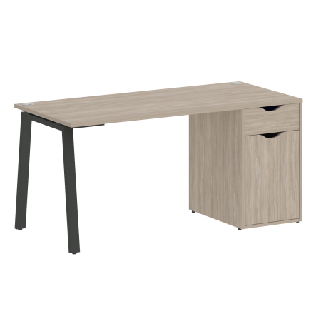 Стол письменный VR.SP-3-158.1.A 1580x720x750 (Дуб Аттик/Антрацит Металл)