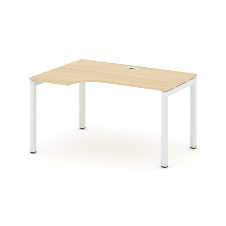 Стол рабочий эргономичный SN-5P.SPA-001(L) (1380х600/980х750) (Акация Лорка/Металл Белый)