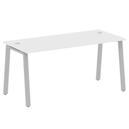 Стол письменный Metal System Style БА.СП-4 1600x720x750 (Белый/Серый металл)